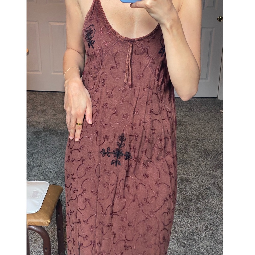 Vintage 90s dress, bohemian, made in nepal